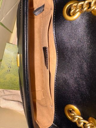 Bolso Gucci Piel Negro y Dorado