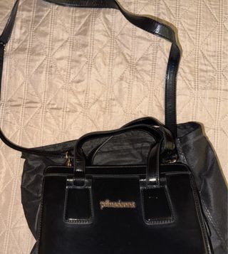 Borsa Primadonna nera lucida