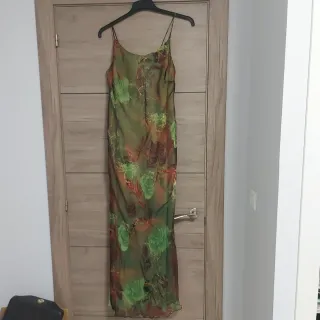 Vestido largo estampado floral talla 48