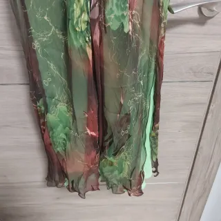 Vestido largo estampado floral talla 48