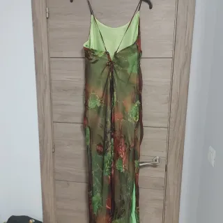 Vestido largo estampado floral talla 48