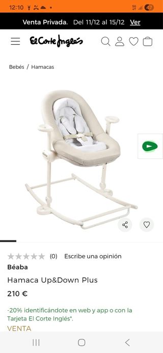 Hamaca Béaba Up&Down Plus