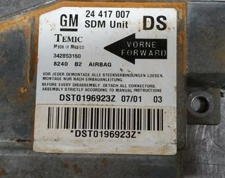 24417007 centralita opel corsa c comfort 422580