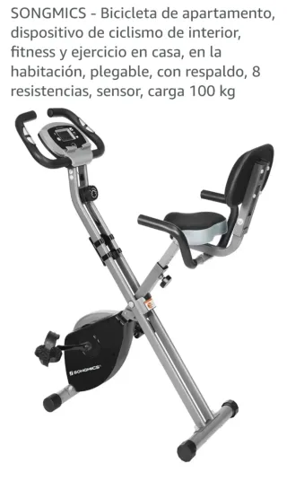 Bicicleta Estática Plegable