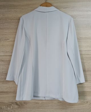 Blazer blanca clásica, vintage, talla 50