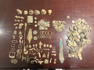 Lote de monedas romanas antiguas