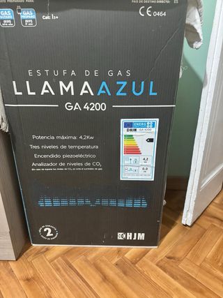 Estufa de gas HJM negra