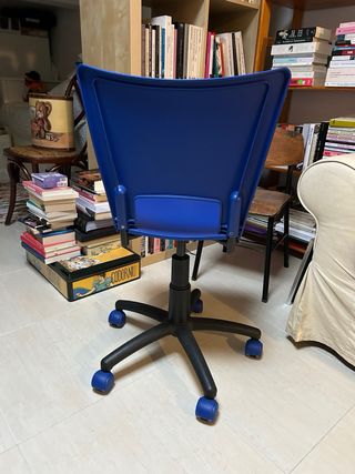Silla de escritorio juvenil azul