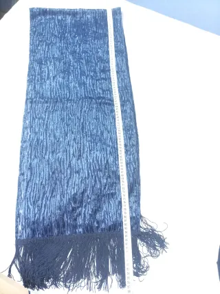 Fular fiesta azul marino con brillos