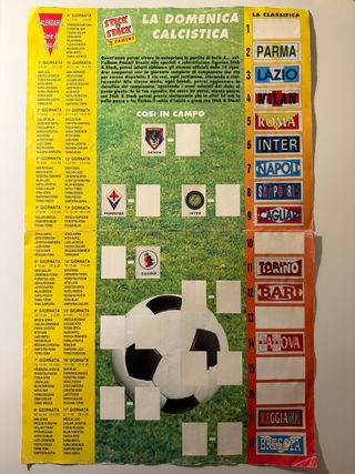 Cedola Calciatori Panini 1993/94 Stick Stack