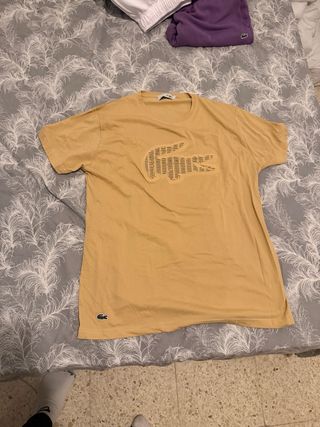 Blusa Lacoste Amarilla Logo Grande