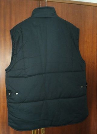Chaleco acolchado multibolsillos negro