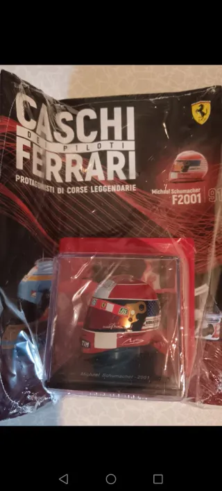 Casco F1 Michael Schumacher EEUU 2001