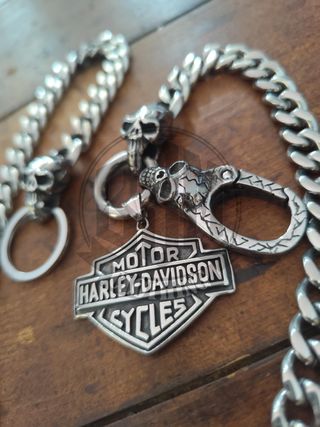 Catena Portafoglio Harley Davidson BS silver