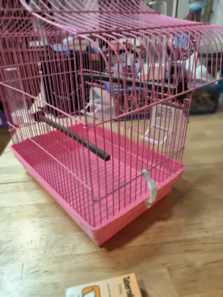 2 gabbie per uccelli (1 grande, 1 normale)