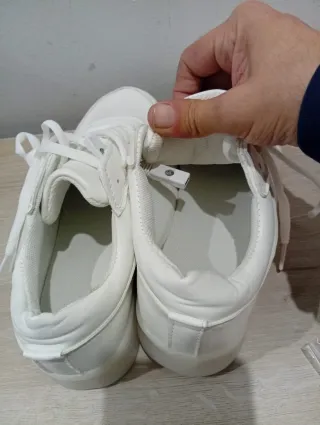 Zapatillas LED Talla 37 Blancas Rosas
