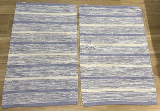 Tappeti camera da letto blu e bianco