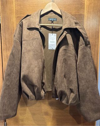 Chaqueta bomber Zara marrón L
