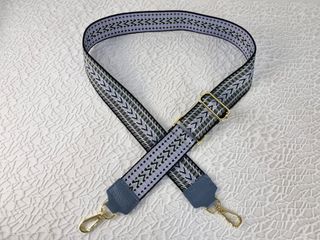 Correa para Bolso Oro-Piel - Lila-Negro