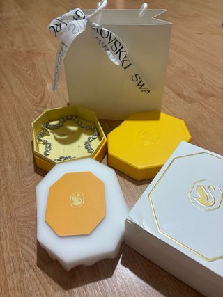 Collar Corazón Swarovski Plata