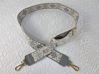 Correa para Bolso Oro-Piel - Gris-Beige