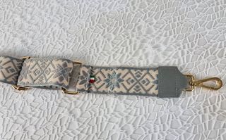 Correa para Bolso Oro-Piel - Gris-Beige