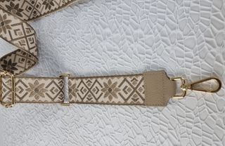Correa para Bolso Oro-Piel - Taupe-Beige