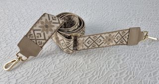 Correa para Bolso Oro-Piel - Taupe-Beige