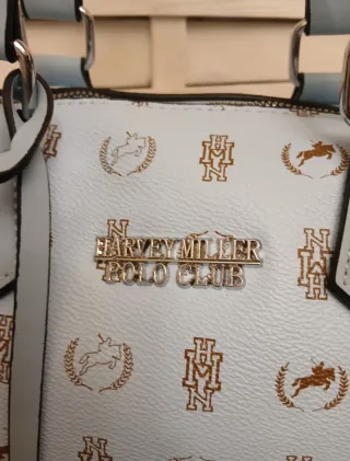 Borsa Bauletto Harvey Miller Polo Club Azzurra