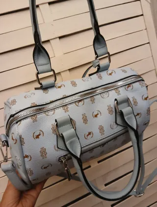 Borsa Bauletto Harvey Miller Polo Club Azzurra