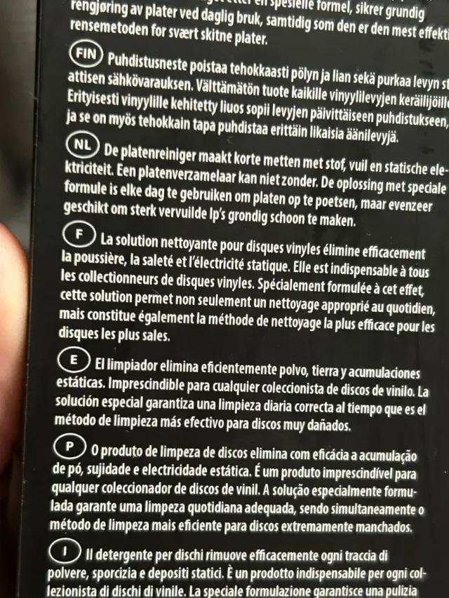 Kit de limpieza de discos de vinilo