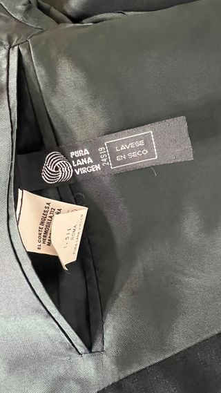 Traje Cruzado Negro Emidio Tucci Talla 52