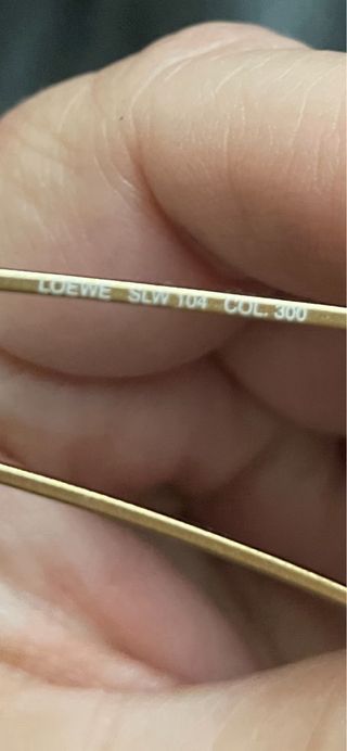 Gafas de sol Loewe doradas y marrones