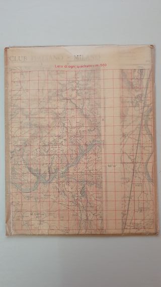 Antica Carta Turistica TCI 1928 Bolzano e dintorni