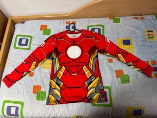 Camiseta Iron Man Superhéroe Manga Larga