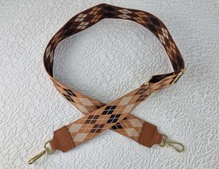 2-Correa Bolso con Hebilla Oro-Piel-Made in Italy