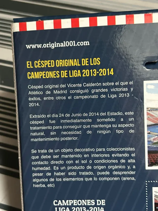 Césped original del estadio Calderón 2013-2014