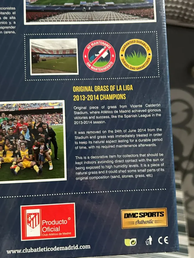 Césped original del estadio Calderón 2013-2014