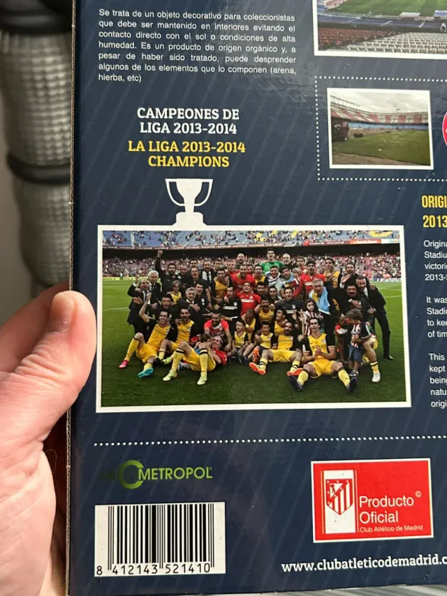 Césped original del estadio Calderón 2013-2014