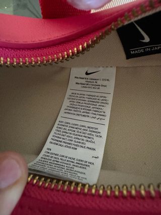 Bolsa Jacquemus x Nike Le Swoosh Rosa Dourada