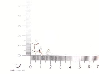 pendientes plata 925mm con piedra con circonita