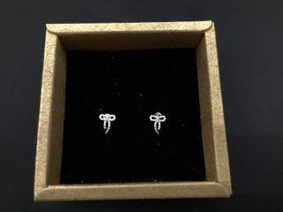 pendientes plata 925mm con piedra con circonita