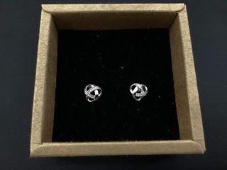 pendientes plata 925mm con piedra con circonita