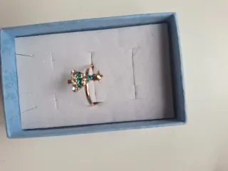 Anillo Árbol de Navidad con Circonitas