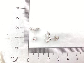 pendientes plata 925mm con piedra con circonita