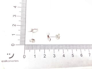 pendientes plata 925mm con piedra con circonita