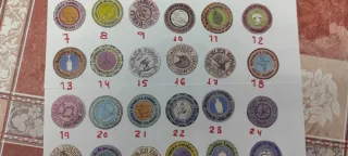 Monedas de cartón República Española