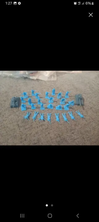 Montaplex Anni 80 Soldatini Blu in Plastica