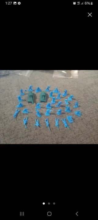 Montaplex Anni 80 Soldatini Blu in Plastica