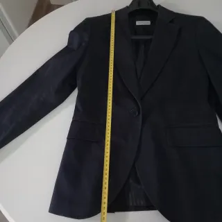 Americana Massimo Dutti Mujer Azul